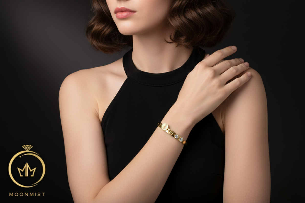 Heritage Luxe Charm Bangle