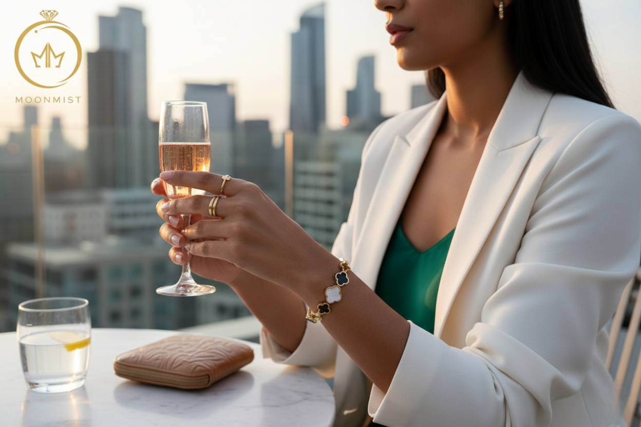 A Gold-Toned Bangle Bracelet