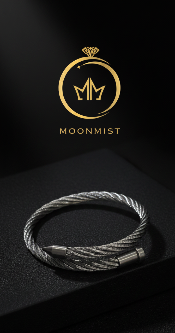 Twisted cable bypass Bangle