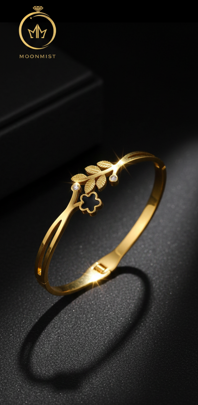 Gold leaf Bangle