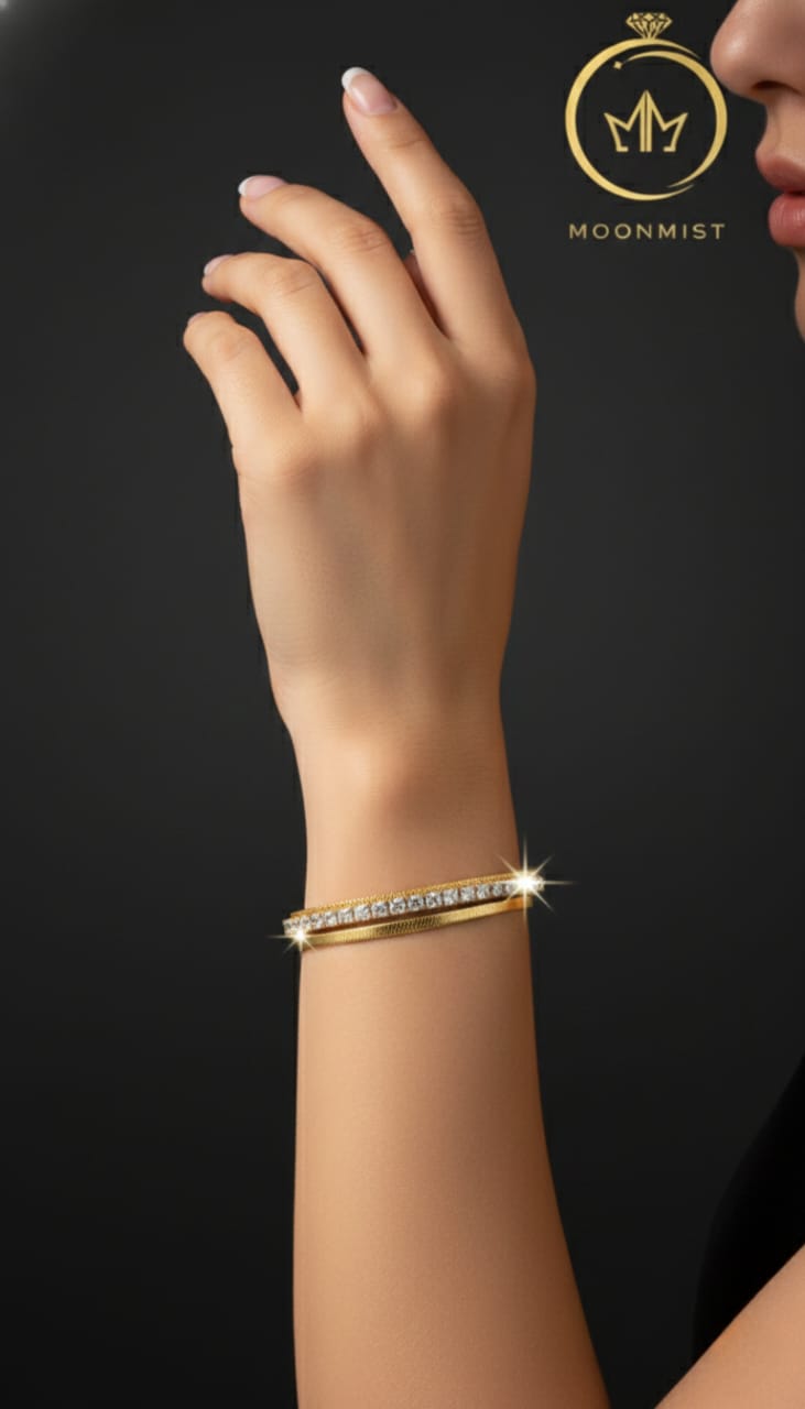 18K Gold-Plated Tennis bracelet